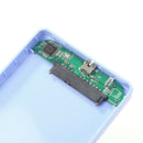 2.5 inch USB 2.0 SATA HDD Hard Disk Drive External Portable SSD Case (Blue)