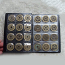 10 Pages 120 Coin Collection Holder Pocket Money Penny Tokens Storage Album Book