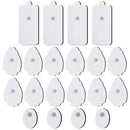 20 One Electrode Pads, Reusable Self-Adhesive Replacement Pads for TENS Uni