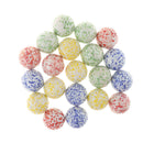 20x Speckled Marbles Glass Ball 25mm Boulders Stress Swirl Toys Home Decor