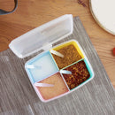 4 in 1 Spice Jar Condiment Storage Seasoning Bottle Container Box Newest Useful