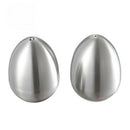 Stainless Steel Egg Shaped Salt Pepper Shaker Table Server Kitchen Gadgets  F8X3
