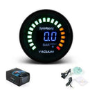 2" 52mm Universal Car Vacuum Gauge Bar Meter 12V Blue Digital LED Gauge Pressure