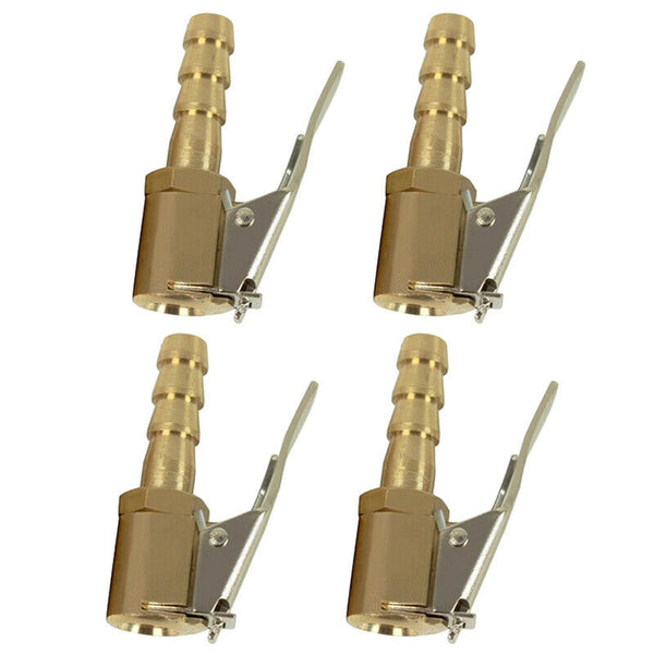 4Pc 6Mm Auto Air Pump Chuck Clip Car Truck Tyre Tire Inflator Valve Connect