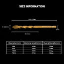 4Pc 6Mm- 12Mm Hex Shank Titanium Tungsten Drill Bit Carbide Tile Glass Cros