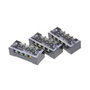 3Pcs TB-1504 4 Positions Dual Rows Covered Screw Terminal Block 600V 15A ASJ.AU