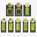 Vegetable Chopper Dicer Slicer Onion Salad Veggie Cutter Food Slicer 8 Blade