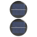 2x 0.28W 5V Round Solar Panel DIY Battery Chargers Solar System Board  A
