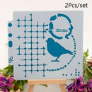 S82 Flower Spray Mold DIY Scrapbooking Stencil Cake Coffee Decorating Craft To3C