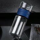 Oneisall 520ml Double Walled Glass Tea Cup with Tea Infuser Business Tea Gl R6P4
