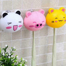 Cartoon Animal Head Toothbrush Suction Bathroom Holder Wall Stand Random Co N7P7