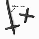 30 Pcs Hose Cross Straight Connector For 4/7 mm Hose 1/4 Inch Barb Barbed C