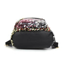 3pcs/set Shining Sequin School Backpack Women Rabbit Ear Purse Bags (Multi)