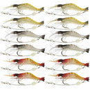 Shrimp Fishing Worm Soft Lure Shrimp Worm Lure 6g 9cm 12 Pieces
