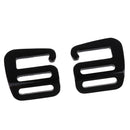 2 Pcs 1 in G Hook Outdoor Webbing Buckle for Backpack Strap 25mm Black