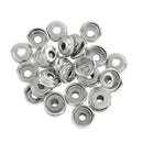 50 Sets Snap Buttons Metal Snaps No-Sew Buttons Fastener Setter for Clothing
