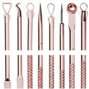 Blackhead Whitehead Pimple Spot Comedone Acne Extractor Remover Popper Tool Kits