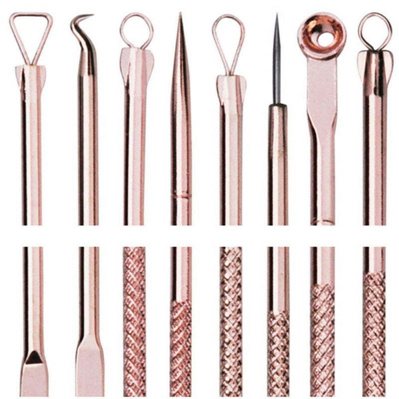 Blackhead Whitehead Pimple Spot Comedone Acne Extractor Remover Popper Tool Kits