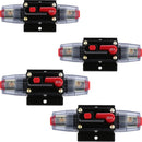 4Pcs Manual Waterproof 30A Circuit Breaker Car Automatic