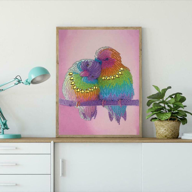 5D DIY Special Shaped Diamond Painting Bird Cross Stitch Mosaic Craft Kits