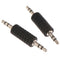 2pcs 3.5mm Stereo Male to Male Jack Audio Plug Connector Adapter Joiner JR