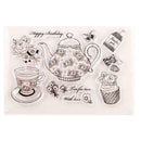 Teapot Seal Stamp Cutting Dies Stencil Set DIY Scrapbooking Embossing Photo