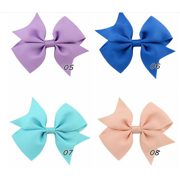20PCs Baby 10cm Hair Bow Boutique Girl Alligator Clips Grosgrain Ribbon-HeadJC+