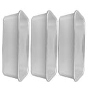 3Pcs Aluminum Rectangular Baking Mold Cake Mould for Bakery Home Newest Useful