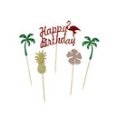flamingo cake toppers birthday cake summer beach party decoration christmas M&E