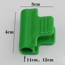 80x Green Pipe Clamps for 11mm/0.43inch Stakes Greenhouse Film Garden Hoop Clip