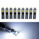10x 3528 SMD 3 LED White 5000K 58 70 73 74 T5 Dashboard Gauge Wedge Bulb Lig JR