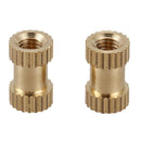 100pcs M3x8mm Stitching Round Metal Endless Screw Thread Insert Dice Brass