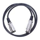 3-Pin XLR Male to Female miniphone Extension cable 1M D4X1