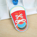 5X(Kids Montessori Educational Toys Children Wooden Toys Toddler Lacing ShoG5A3)