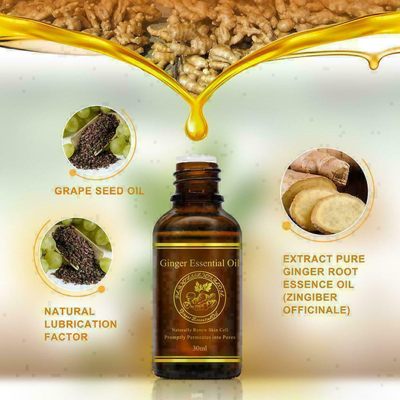 Natural Plant Therapy Lymphatic Drainage Ginger Essential Oil Massage 30m G N0J8