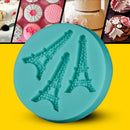 Eiffel Tower Silicone Fondant Mold Cupcake Cake Adornment DIY Multi-colorã€LJ