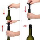 Silicone Wine Stopper 1 Pump+2 Caps Sealing Preserver Drink Bottle Hat Cap Set