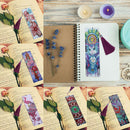 6X Leather Bookmark Tassels Handmade DIY Diamond Painting Bookmarks with Charms