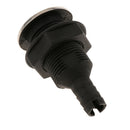 Black Thru Hull Fitting Marine Boat Hose With Stainless Rim for Marine 10mm
