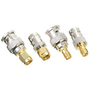 4PCS BNC To SMA Type Male Female RF Kit Adapter Connector Test Converter Set