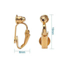 36 Pcs Clip-on Earring Converter Component 19x6x9mm for Non-Pierced Ears 6