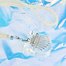 Cute Acrylic Kalimba 8 Keys Transparent Mbira Instruments Pendant Gift Kids