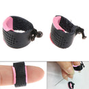 Adjustable Leather Thimble Patchwork Finger Protector Needlework Sewing Helper