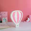 Hot Air Balloon Shaped LED Wooden Night Light Wall Hanging Fire Ballon Lamp I4F3