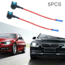 5 Pack Mini Size Car Add-a-circuit Fuse Tap Adapter with 15A Micro Fuse