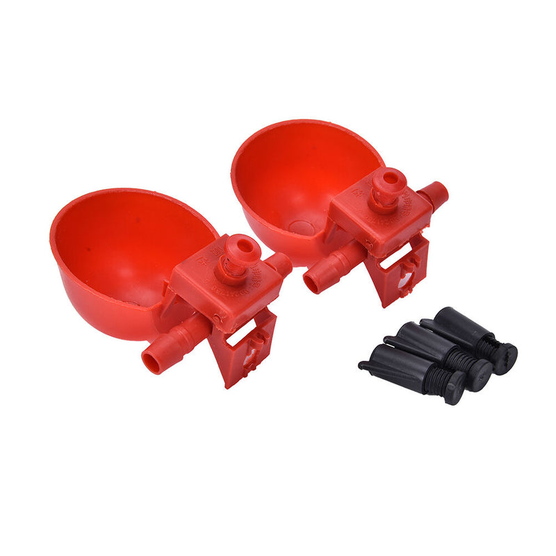 5Pcs Bird Coop Feed Automatic Poultry Drinking Cups Chicken Fowl Drinker   S Gw