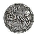 Set 2 Plated YES NO Decision Maker Commemorative Lucky Coins Souvenir Holiday