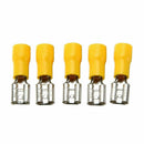 50pcs 10-12 AWG Insulated Female Spade Wire Crimp Terminal Connector Yellow New