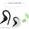 Wireless Earphones Sports Running Ear Hook and Cap Microphone Earplug Green
