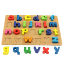 2pcs Toddlers Wooden Puzzle Boards Toys Alphabet Lowercase Letter Number 0-9